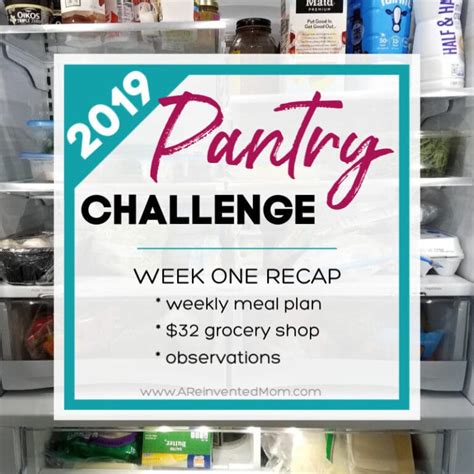 Pantry Challenge 2017 Getting Started Free Printable A Reinvented Mom