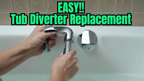 How To Remove And Install A Tub Diverter Bathtub Faucet Spout Diy