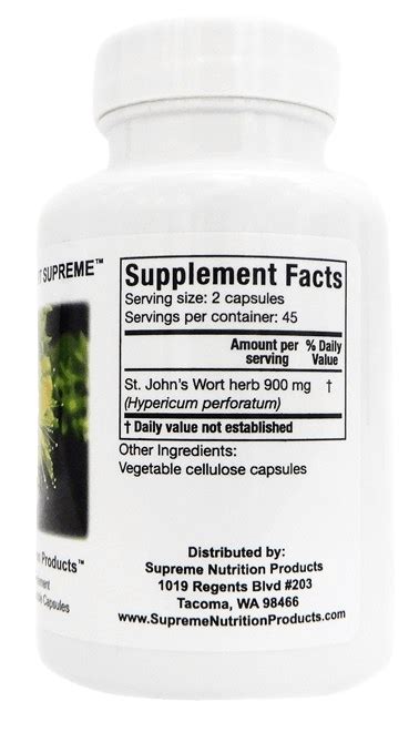 St Johns Wort Supreme™ 90 Capsules Healthy Habits Living