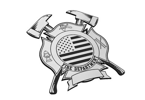 Maltese Cross With Axes And American Flag — Patriot Nation Designs