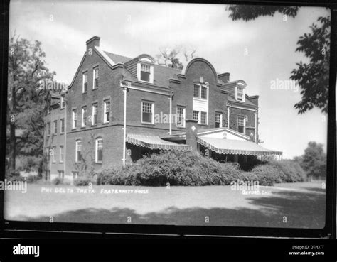 Phi Delta Theta house 1950 Stock Photo - Alamy