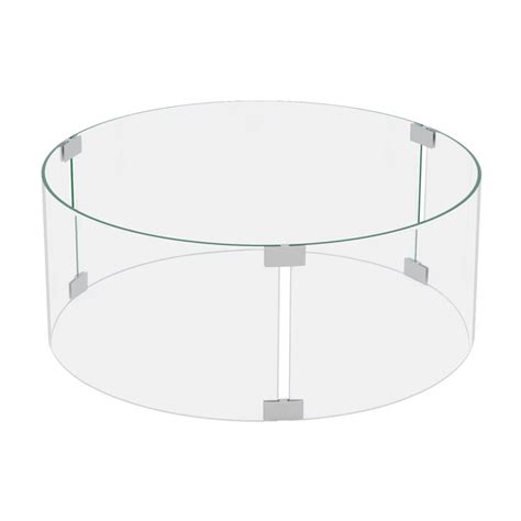 Cosiest Glass Round Fire Pit Flame Guard Wayfair