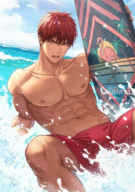 Hot Anime Guys Handsome Anime Guys Kagami Kuroko Kagami Taiga