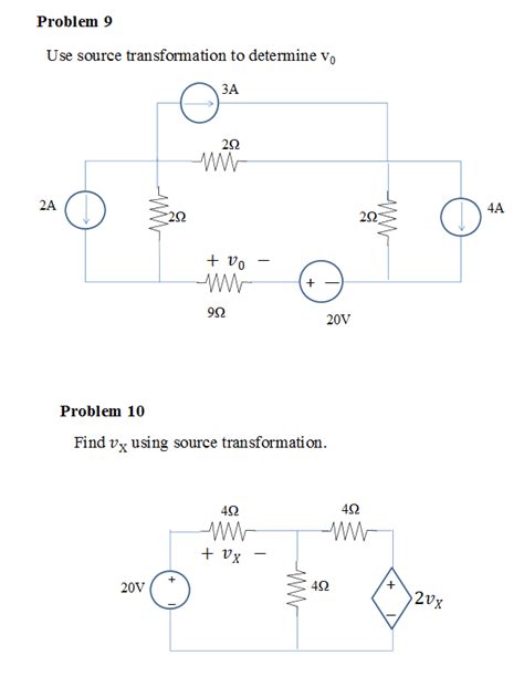 Solved Use Source Transformation To Determine V0 Find Vx Chegg