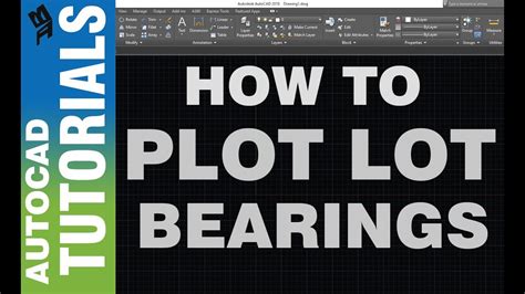 How To Plot Lot Bearing In Autocad I Tagalog YouTube