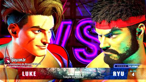 Sf6 Street Fighter 6 Luke Vs Ryu No Templo De Genbu Youtube