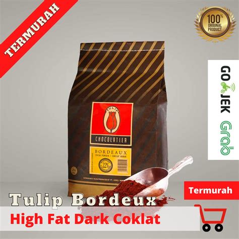 Jual Cokelat Bubuk Tulip Bordeaux Pure Dark Coklat Tulip 500 G 1 Kg