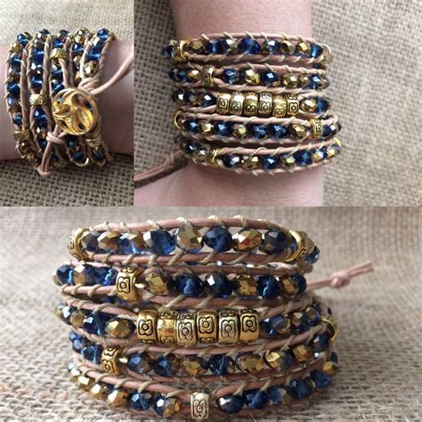 Beaded Leather Cord Bracelet Follow Precious Stones On Instagram