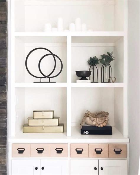 White Shelves With Modern Farmhouse Décor Soul Lane