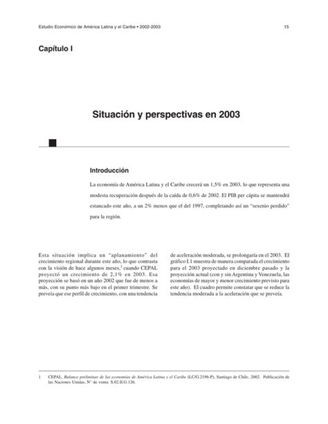 Situaci N Y Perspectivas Pdf