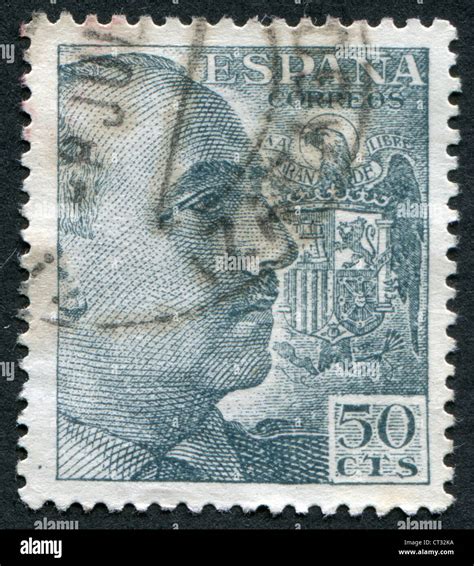 Spain Circa A Stamp Printed In The Spain Shows Gen Francisco