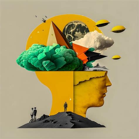 Premium Photo | Brainstorm whit new creative ideas art collage illustration