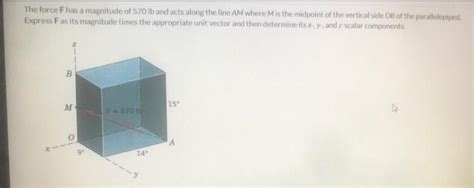 Solved The 5 8 KN Force F Is Applied At Point A A Compute Chegg