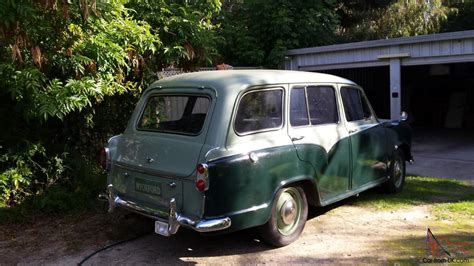 Morris Oxford Traveller 1959 2 Tone Green Chrome Trim In Wa