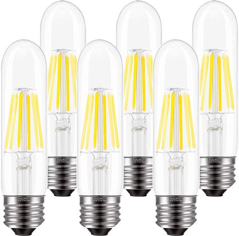 T10 LED Bulbs 2200K Warm White 4W Amber Colored Tubular Edison Light