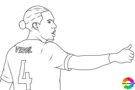 11 Virgil Van Dijk Coloring Pages For Fans Free Download