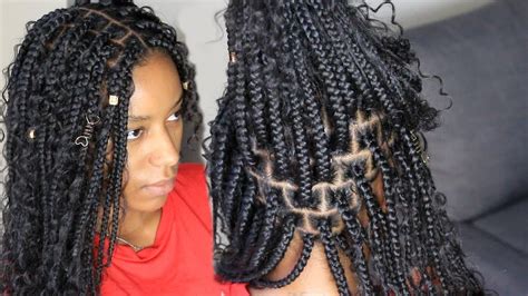 How To Goddess Box Braids Youtube