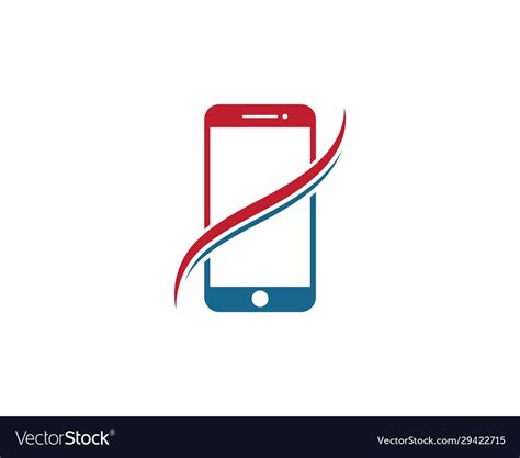 Smartphone logo icon design Royalty Free Vector Image