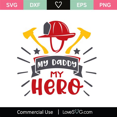 My Dad My Hero Svg Cut File Lovesvg