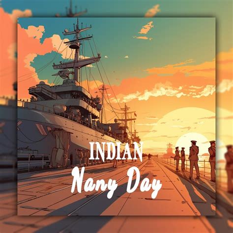 Indian navy day with indian flag | Premium AI-generated PSD