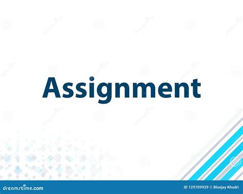 Assignment Abstract Digital Banner Yellow Background Royalty-Free Stock ...