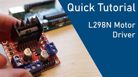 How To Use The L N Motor Driver With Arduino Quick Tutorial Youtube