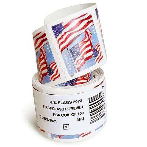 U S Flag 2022 Roll Of Forever Stamps 100 Pcs Stamps