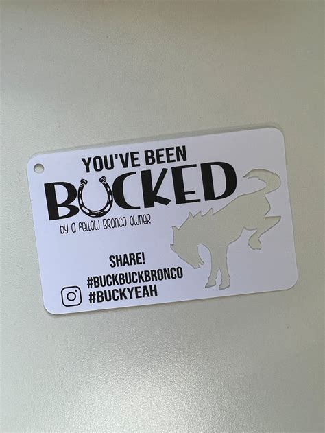 Buck Buck Bronco Youve Been Bucked Bucking Tags To Match Etsy