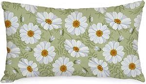 Amazon Aacors Spring Pillow Cover X Inch Daisy Decorations