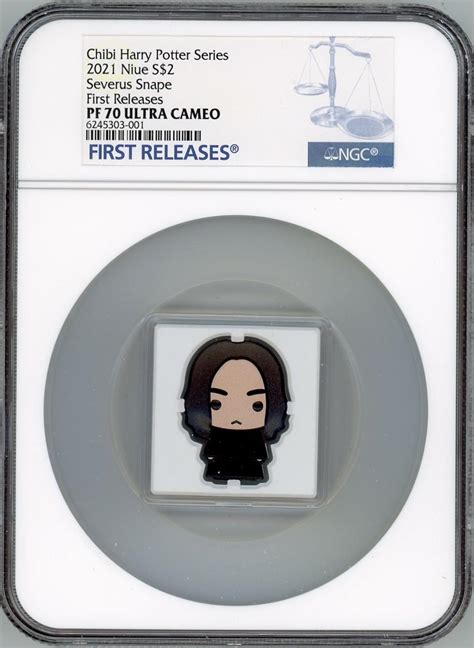 Severus Snape HARRY POTTER 2021 Niue 1oz Silver Chibi Coin NGC PF 70 UC