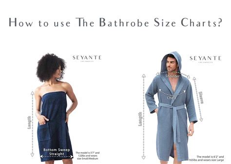 Robe Size Chart Guide: How to use the bathrobe Size Chart? – SEYANTE