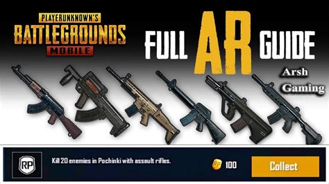 Kill 20 Enemies In Pochinki With Assault Rifles Assault Rifles In