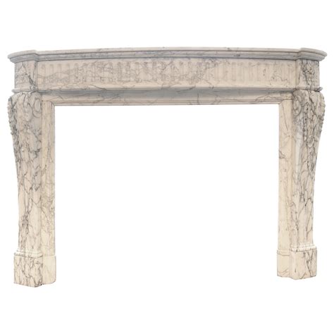 Antique French Louis XVI Marble Fireplace Mantel At 1stDibs