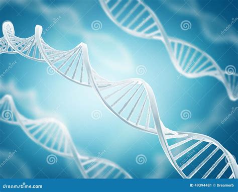 De Structuur Van Dna Stock Illustratie Illustration Of Biotechnologie