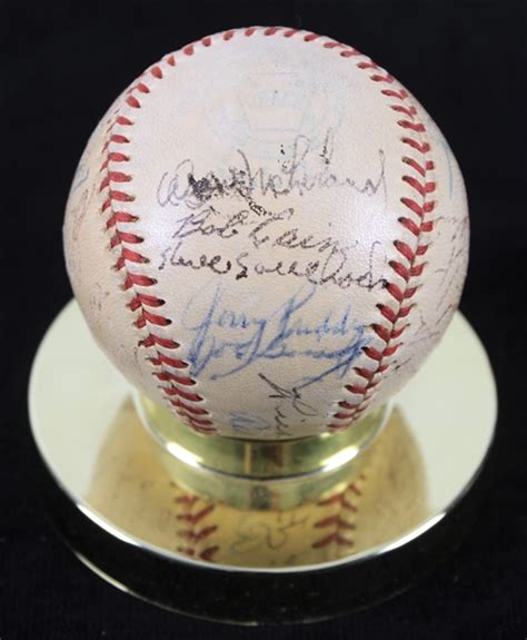 Lot Detail 1951 Detroit Tigers Team Signed OAL Harridge Baseball W