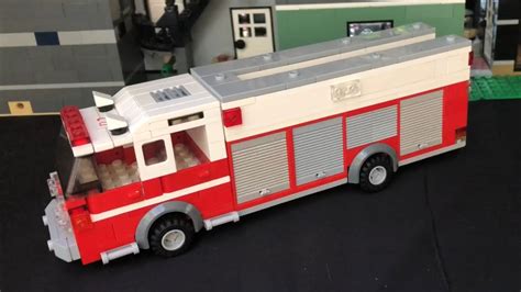 My Custom Lego Fire Rescue Truck Rescue 2 Youtube