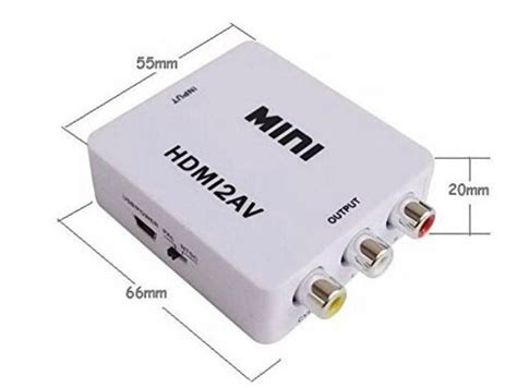 Mini Adaptador Conversor De Hdmi Para Video Composto Rca Av Wzh