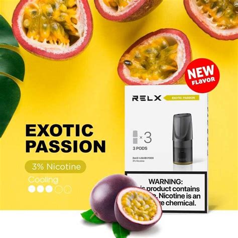 [closesystem]pod Relx Exotic Passion รสเสาวรส 2ml Nic3 ยกกล่อง3ตัว