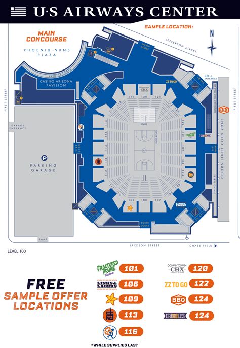 Phoenix Suns Arena Map