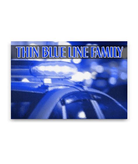 Thin Blue Line Family Canvas Wall Art - Thin Blue Line Shop