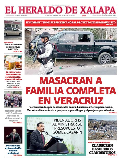 El Heraldo De Xalapa De Enero De By Poza Acme Issuu