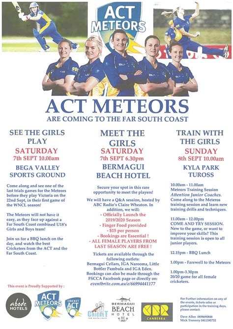 Act Meteors On A South Coast Tour