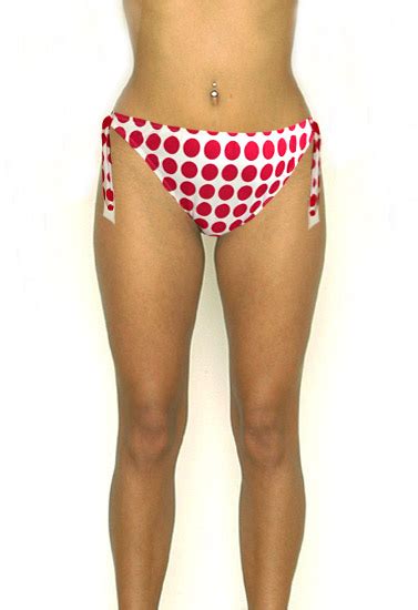 Red Polka Dot Side Tie Swimwear Bikini Brief