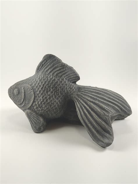 Nishikigoi Koi Fish Concrete Statue Home Or Garden Cement Etsy