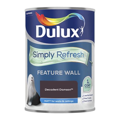 DULUX SIMPLY REFRESH Feature Wall Matt Emulsion Paint 1 25 Litres