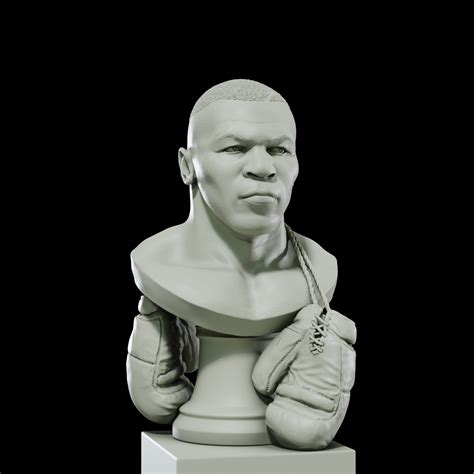 Stl File Mike Tyson 3d Bust For Printing 👤・3d Printable Model To