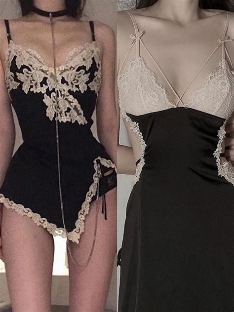 Sexy Women Sleepwear Hot Erotic Lingerie Open Back Split Chain Female Babydoll Nightwear Set