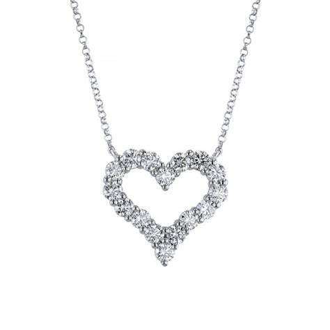 Heart Shaped Diamond Necklace Wixon Jewelers