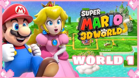 Super Mario 3d World Switch Princess Peach Gameplay Co Op World 1