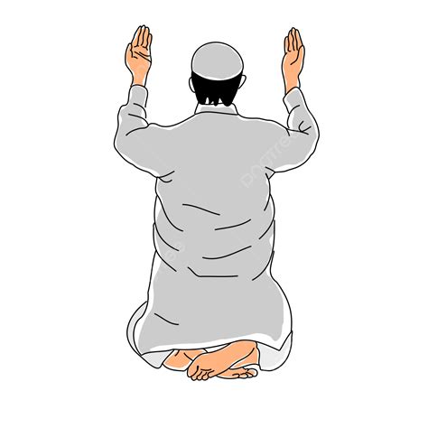 Dua Musulmán Oración Orando Niño Png Ilustración Eid Gráfico Png